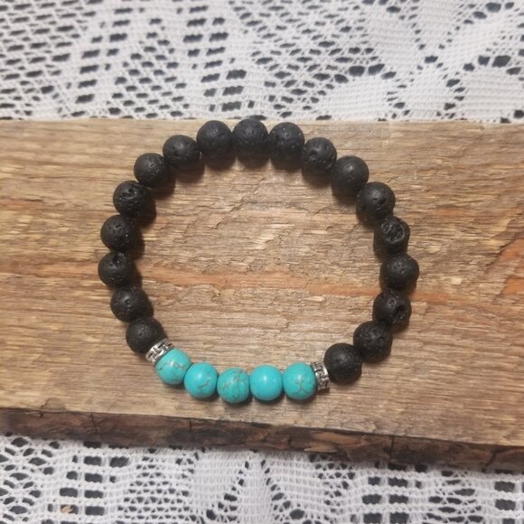 Turquoise Natural Stone Bracelet - Picture 3 of 4